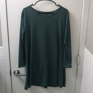 Green dress - long sleeved